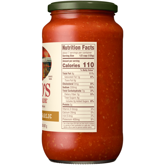 Roasted Garlic Sauce, 32 oz - Right Image