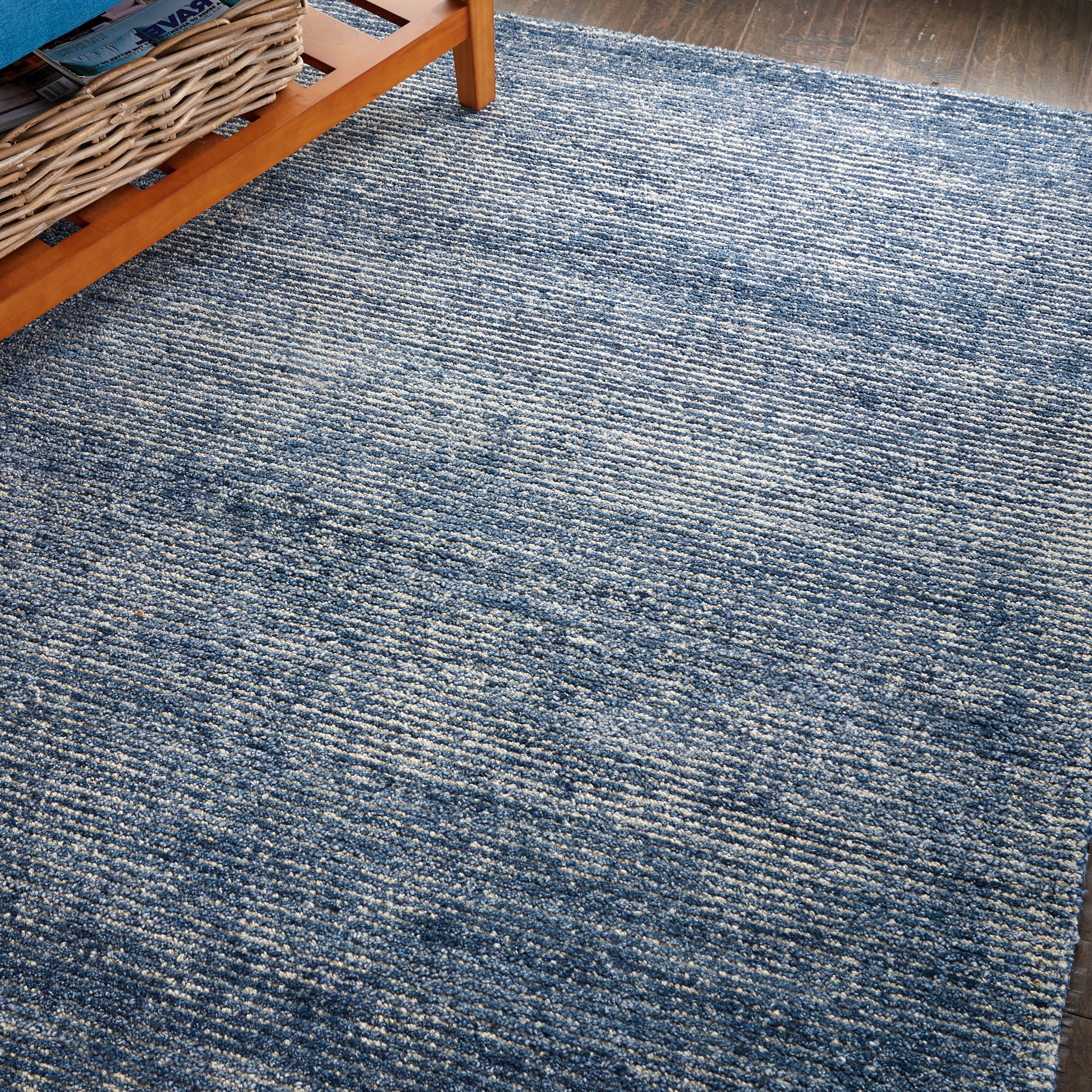 Nourison Weston 5'3" x 7'5" Aegean Blue Modern Indoor Rug