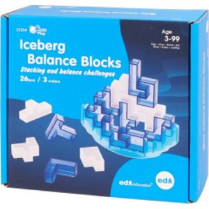 Iceberg Balance Blocks Stacking STEM Set, 26 Pieces
