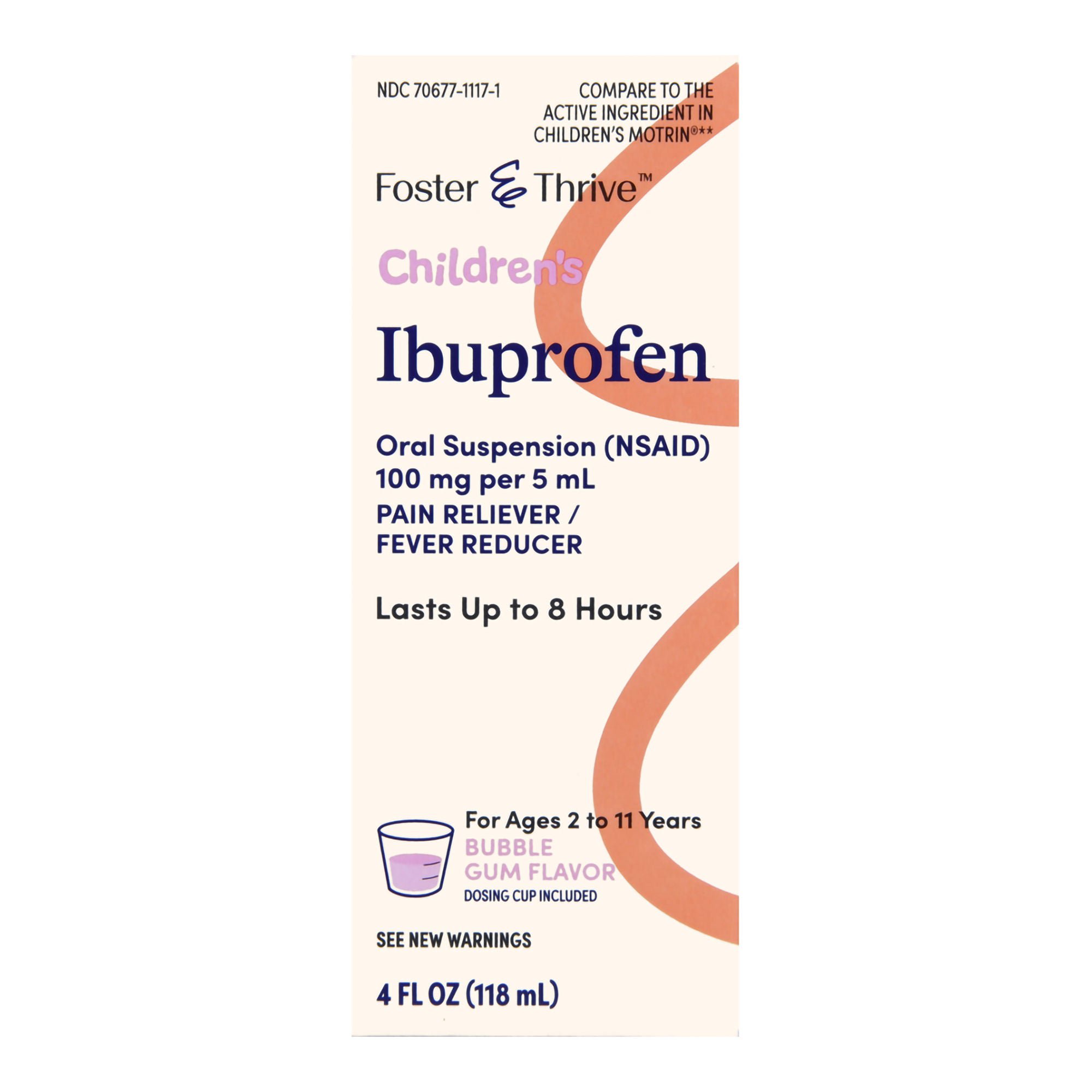 Foster & Thrive™ Ibuprofen Children's Pain Relief, Bubblegum Flavor