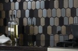 Alair Smoke 2x4 Linear Hexagon Mosaic