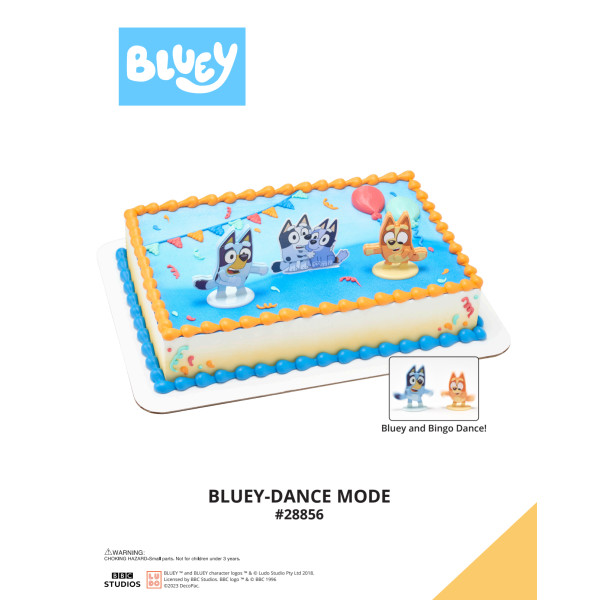 Bluey Dance Mode The Magic of Cakes® Icing Only Page