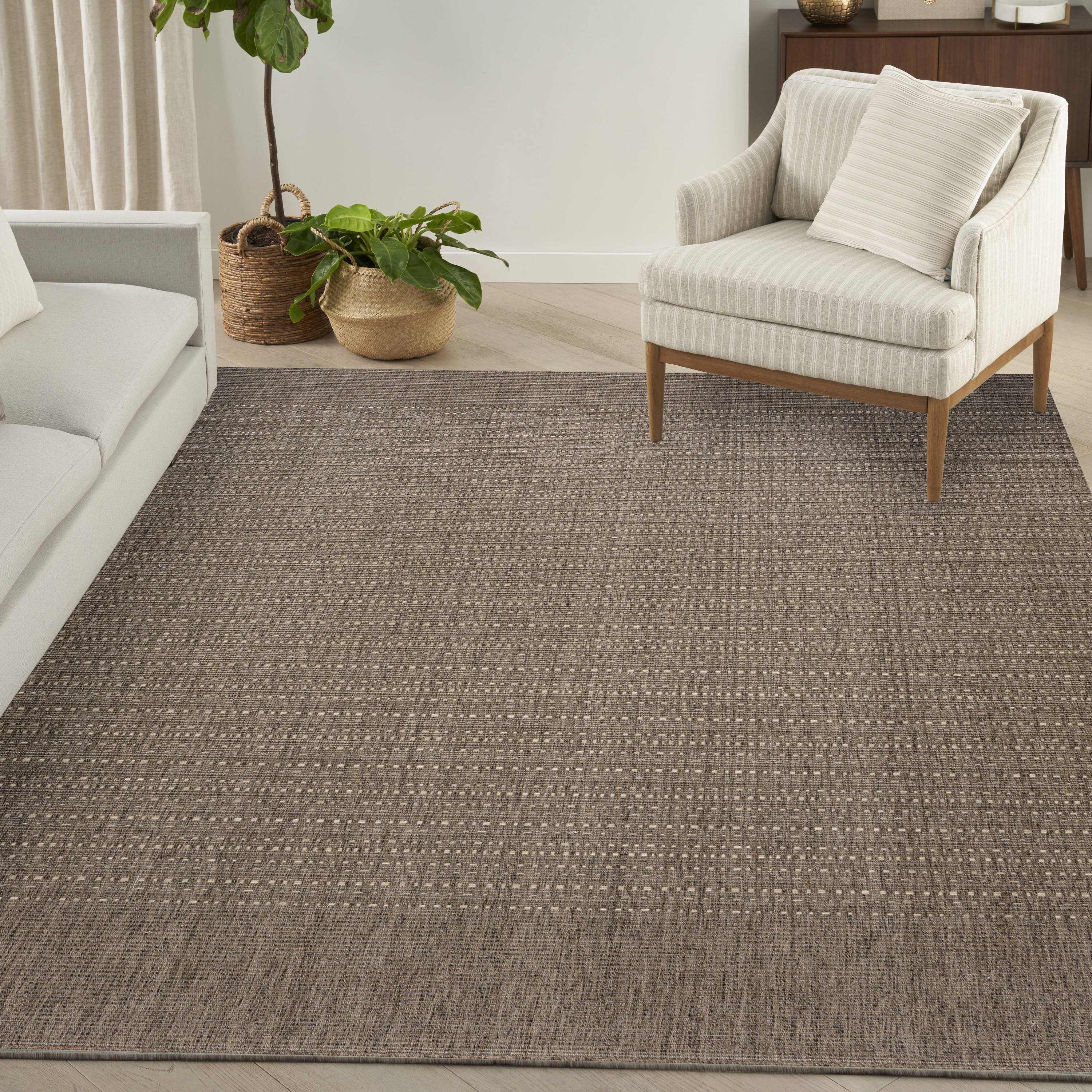 Nourison Tulum 9' x 12' Brown Outdoor Rug