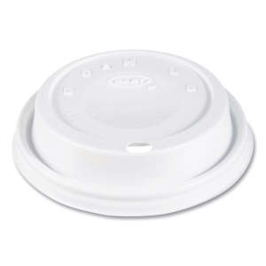 Dart, Cappuccino Dome Sipper Lids, Fits 12 Oz, White