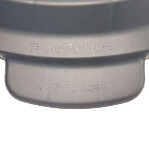 Impact, Gator, Round, Plastic, 44 gal, Gray, Receptacle Lid