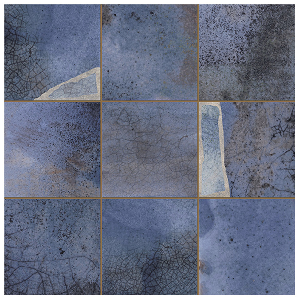 Kings Sea Blue 13 in. x 13 in. Ceramic Floor and Wall Tile