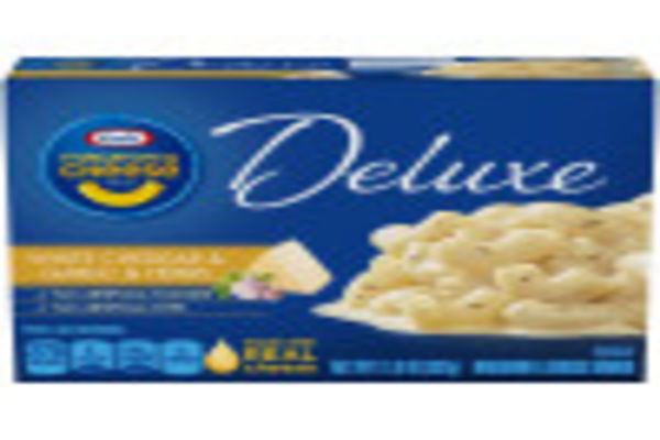 Kraft Deluxe White Cheddar & Garlic & Herb Macaroni & Cheese Dinner, 11 ...