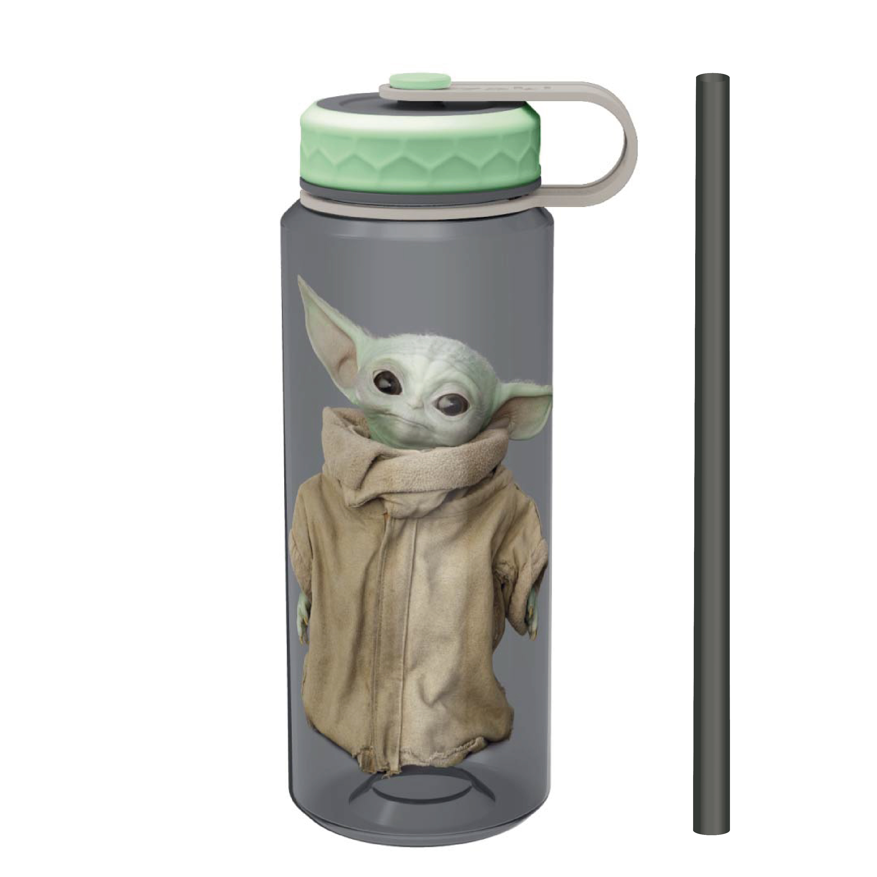 Star Wars: The Mandalorian 36 ounce Reusable Plastic Water Bottle, The Child (Baby Yoda) slideshow image 1