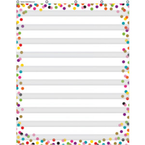 Confetti 10 Pocket Chart, 34" x 44"