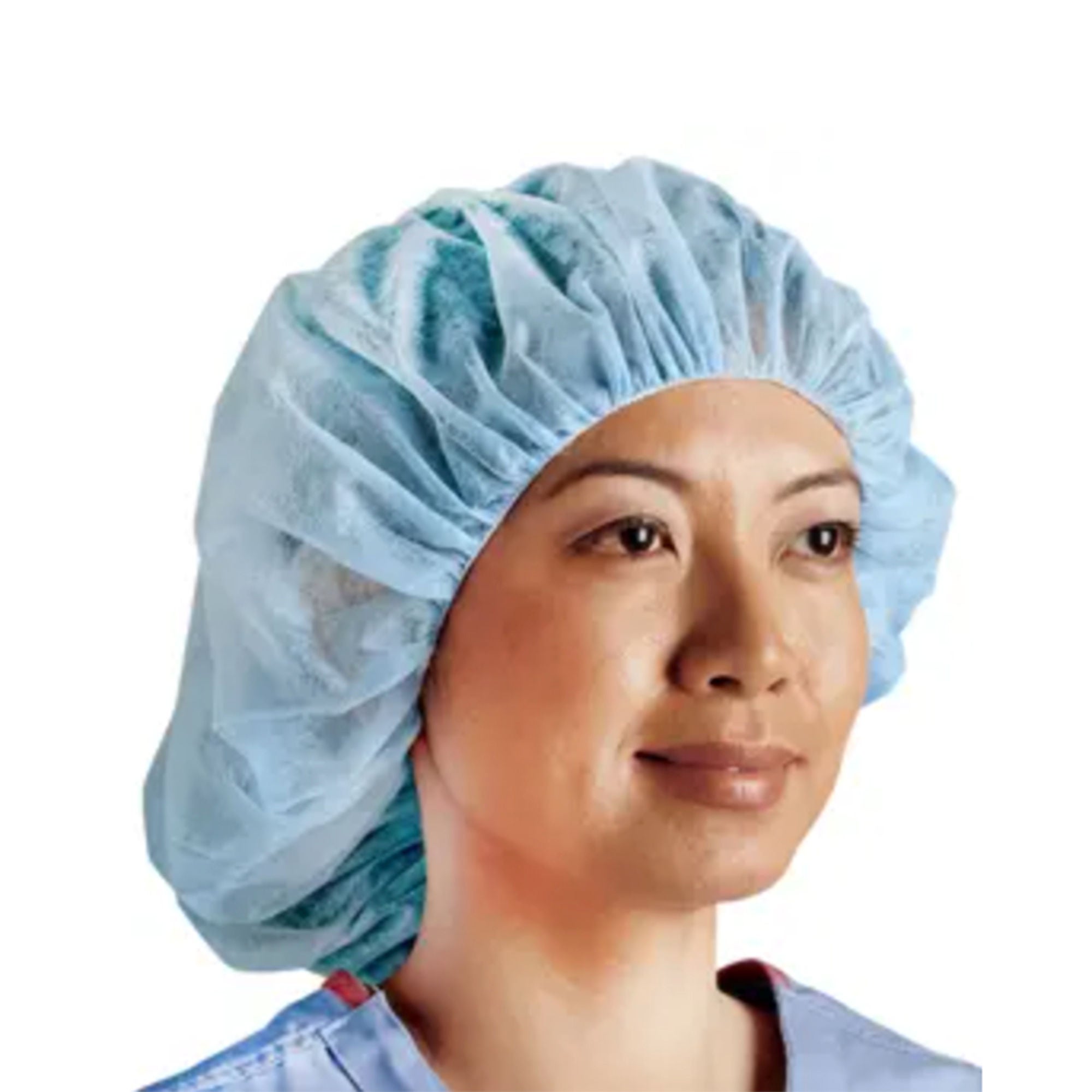 Cardinal Health Blue Bouffant Cap, 24 in.