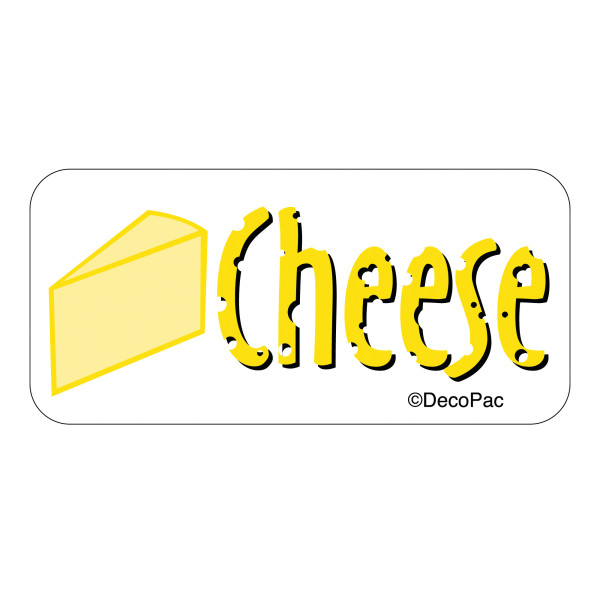 Cheese Label PhotoCake® Edible Image® Merchandising Label