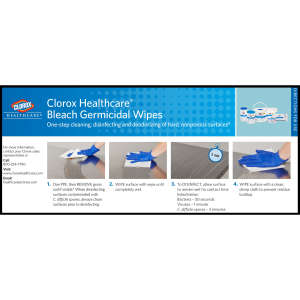 Clorox, Clorox Healthcare Bleach Germicidal Disinfectants,  110 Wipes/Container