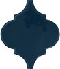 Playscapes Midnight Blue 6″ Arabesque Wall Tile Glossy
