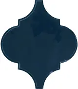 Playscapes Midnight Blue 6″ Arabesque Wall Tile Glossy