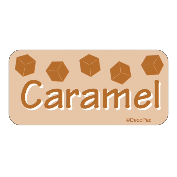Caramel Label PhotoCake® Edible Image® Merchandising Label