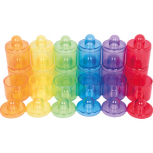 Translucent Color Pots, Set of 18