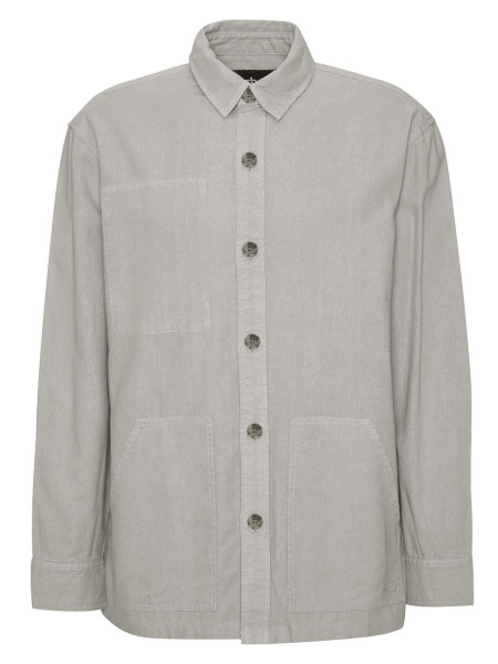 Natural Linen-Blend Overshirt Natural Linen-Blend Overshirt