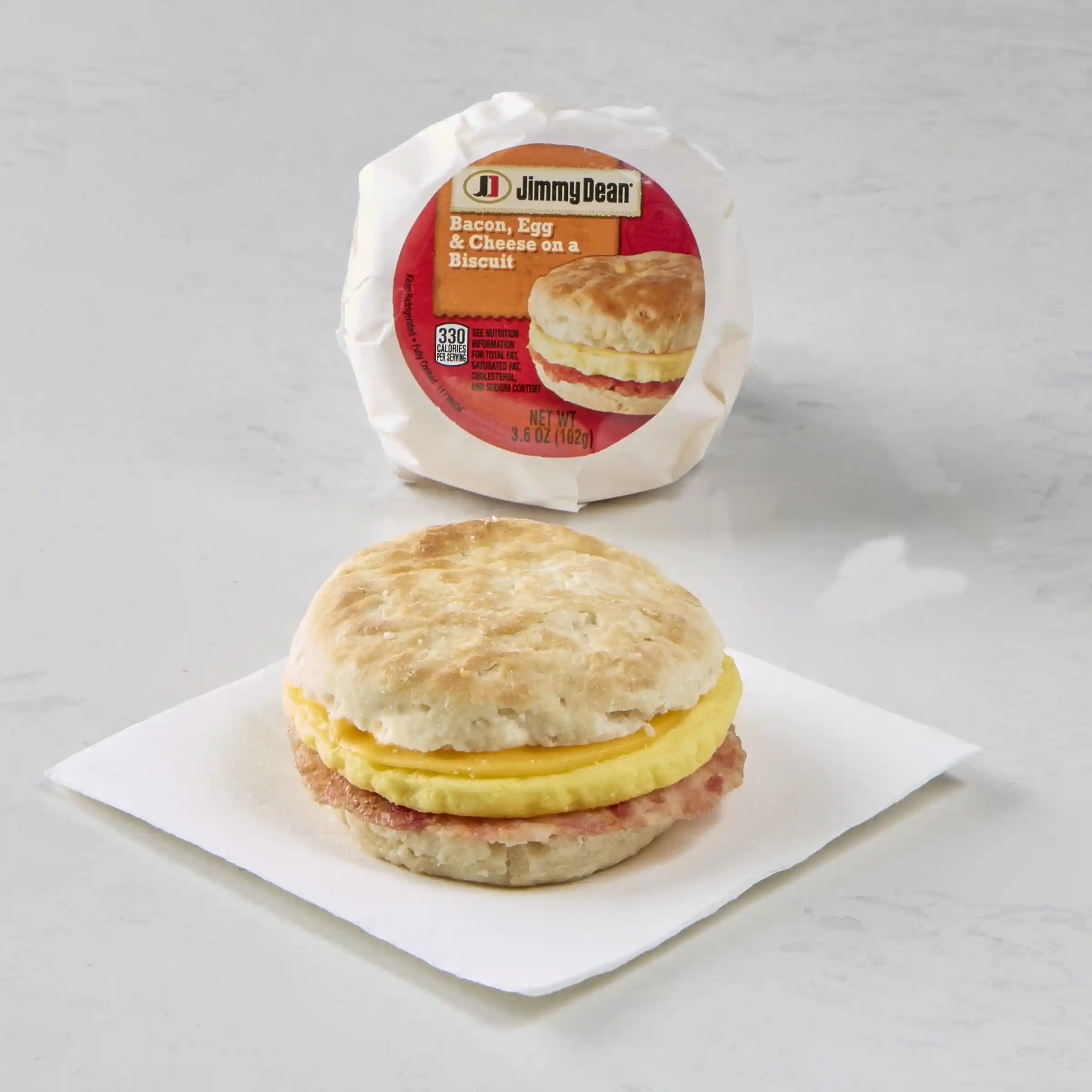 Jimmy Dean® Butcher Wrapped Bacon, Egg & Cheese Biscuit_image_2