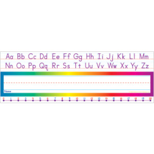 Alphabet-Number Line (Standard) Name Plates, Pack of 36