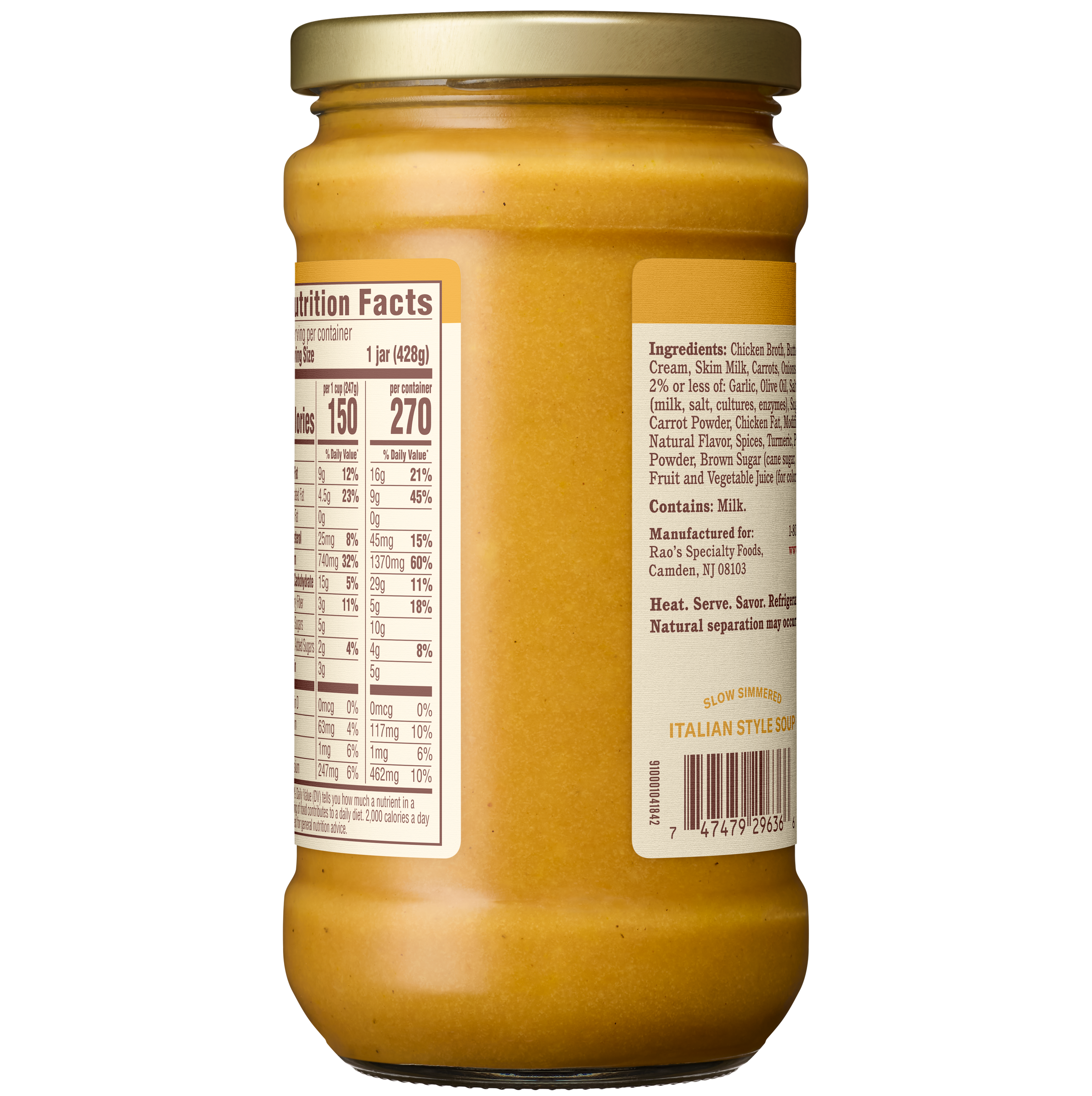 Butternut Squash Soup, 15.1 oz - Back Image