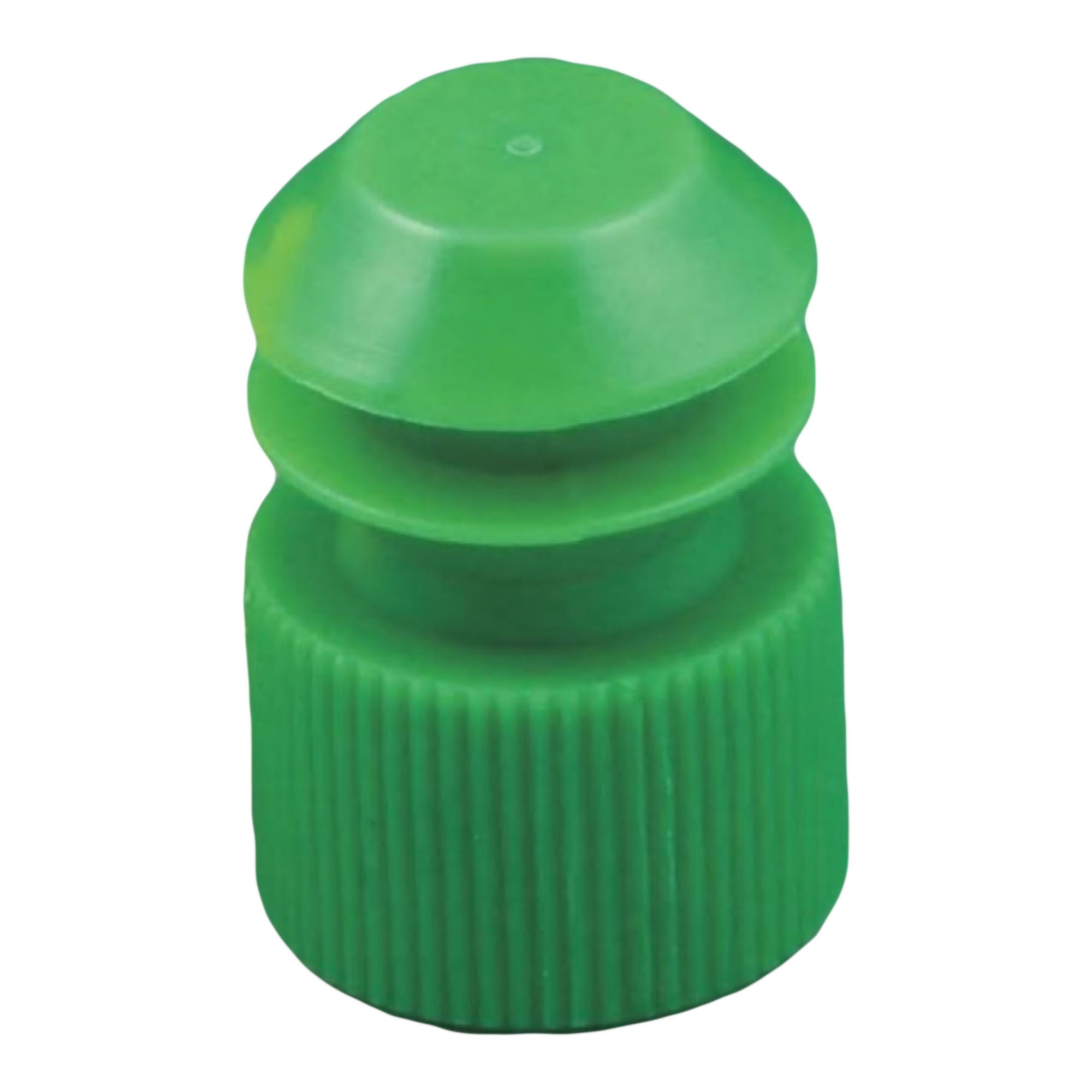 McKesson Flanged Plug Cap, Green, Polyethylene, for use with 13mm Tubes