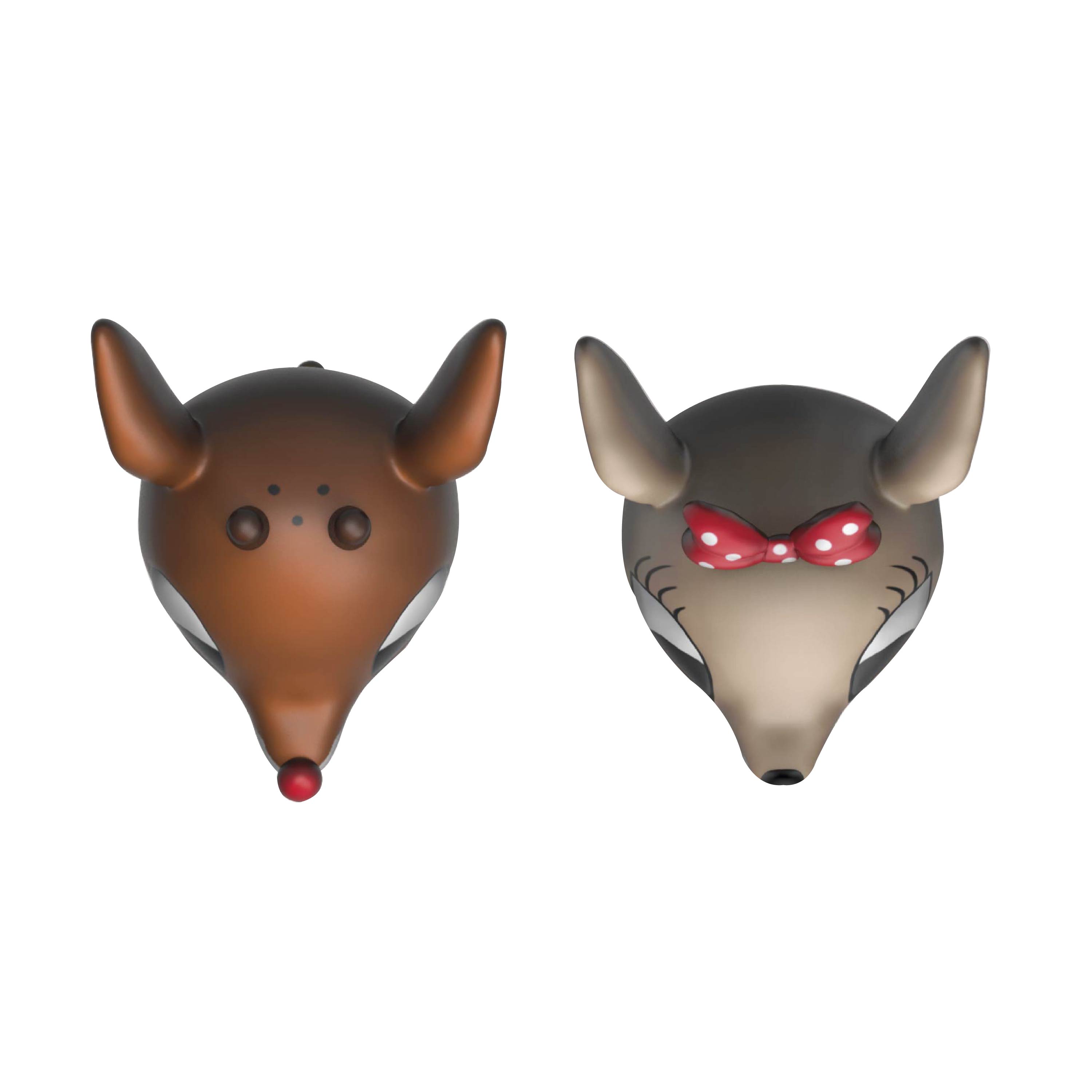 Rudolph the Red-Nosed Reindeer Salt and Pepper Shaker Set, Rudolph & Clarice, 2-piece set slideshow image 6 Rudolph the Red-Nosed Reindeer Salt and Pepper Shaker Set, Rudolph & Clarice, 2-piece set slideshow image 6