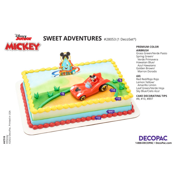 Disney Mickey Mouse Funhouse Sweet Adventures Cake Decorating Instruction Card