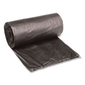 Boardwalk,  LLDPE Liner, 10 gal Capacity, 24 in Wide, 23 in High, 0.35 Mils Thick, Black