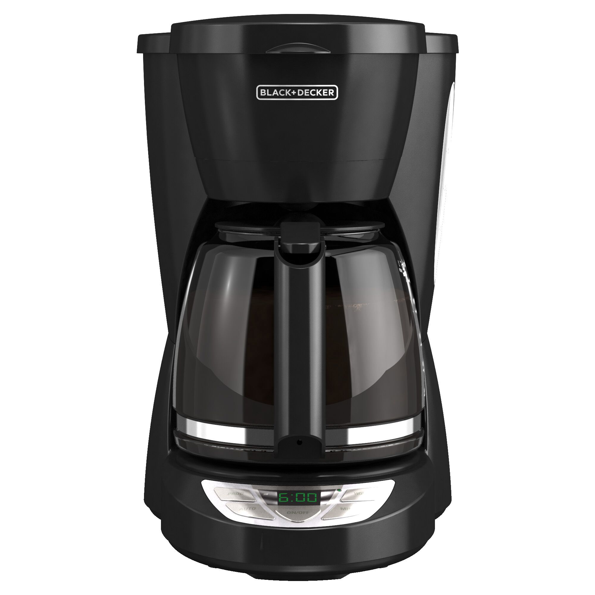BLACK+DECKER® 12-Cup Programmable Coffeemaker; Black, front