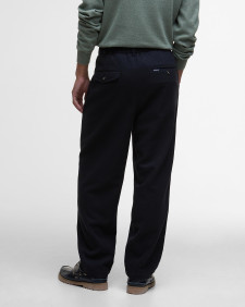 Wool-Blend Relaxed Trousers Navy