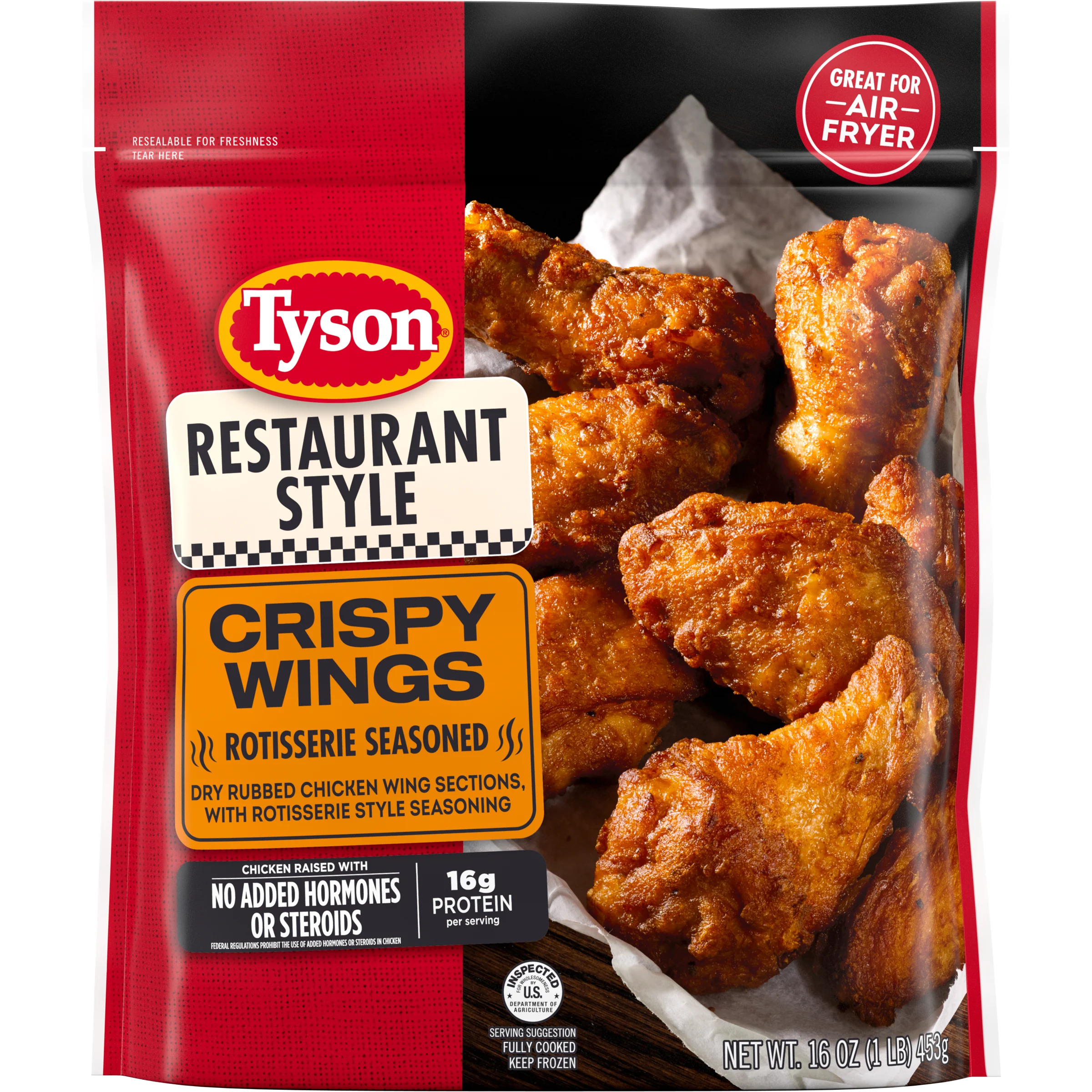 Restaurant Style Rotisserie Seasoned Crispy Wings