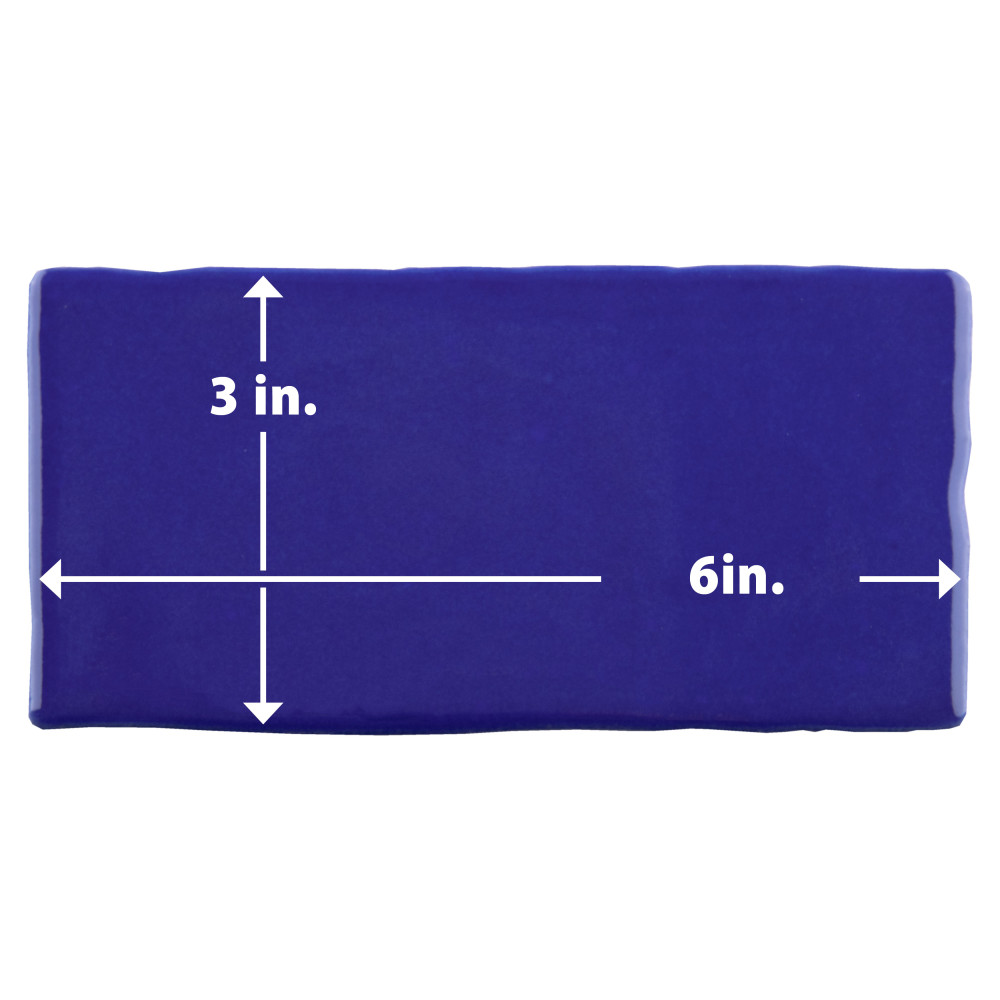 Viva Azul 3 in. x 6 in. Ceramic Wall Tile