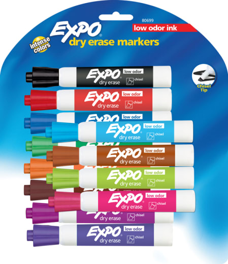 Chisel Point Expo Low Odor Markers Pack of 12