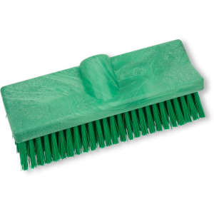 Carlisle, Sparta®, 10in, Color Coded Bi-Level Scrub Brush, Polypropylene Bristles, Green