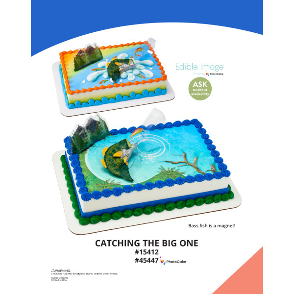 Catching the Big One The Magic of Cakes® PhotoCake® Enhanced Background and Icing Page