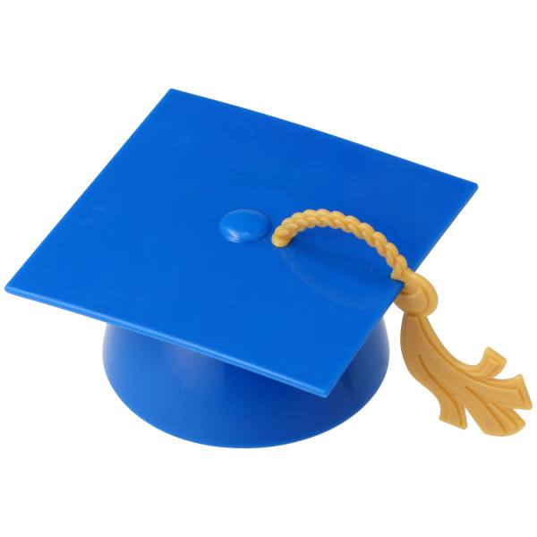 Blue Grad Cap With Tassel Layon