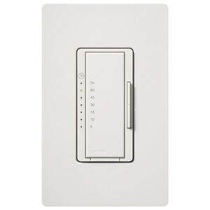 Maestro® Countdown Timer Control Switch, Single-Pole, No Neutral Required, 120V, White