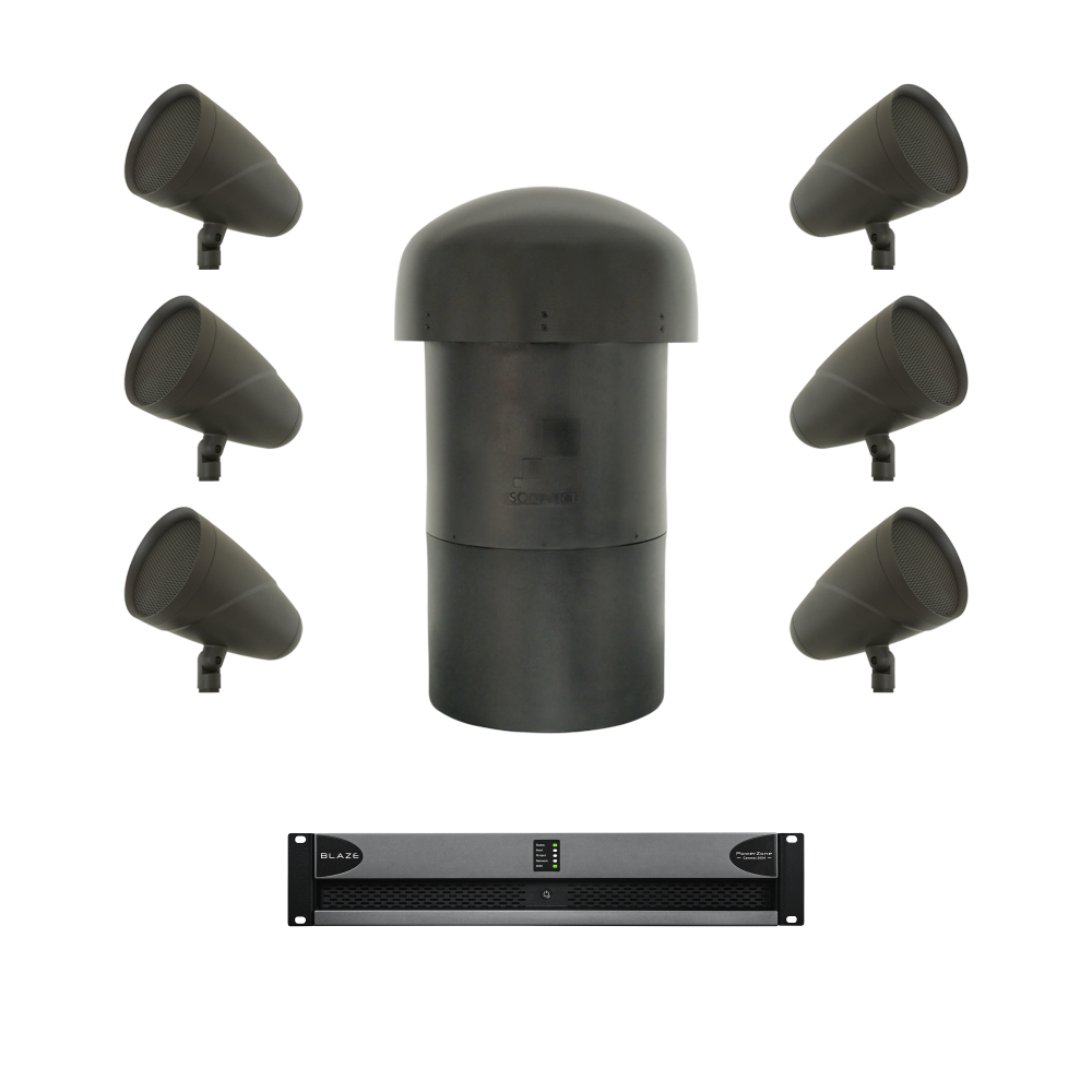 LS6T SAT/LS12T SUB - 6.1 LANDSCAPE SYSTEM W/ POWERZONE CONNECT 2004 (UNI) (KIT) (GROUND STAKE SOLD SEPARATELY)