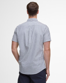Camicia Cresswell a maniche corte in seersucker dalla vestibilità regular 