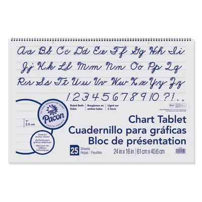 Pacon Chart Tablet, Cursive Cover, 1
