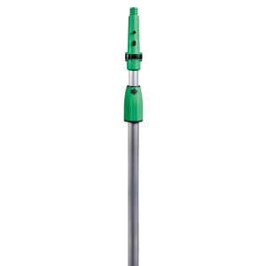 Unger, OptiLoc™ 2-Section Pole, OptiLoc™ Aluminum Telescopic Extension Pole, Extension Handle, 120", Aluminum, Green
