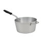 7-quart Wear-Ever® tapered aluminum saucepan with natural finish and silicone handle