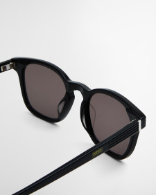Square Retro Sunglasses Classic Black