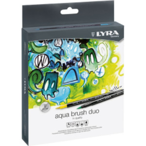 Aqua Brush Duo Dual Tip Marker Set, Assorted Colors, 36 Pieces