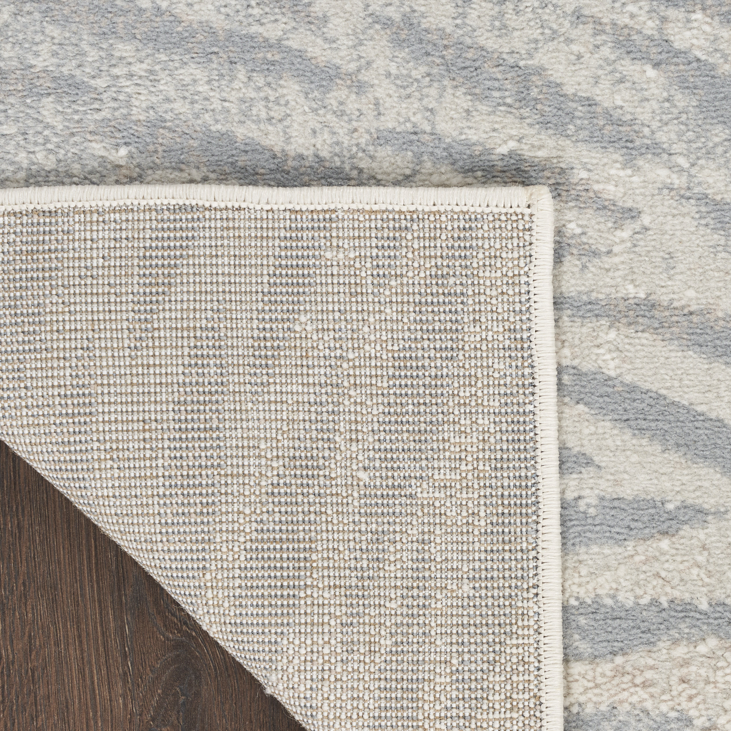 Nourison Lillian 5'3" x 7'3" Ivory Grey Modern Indoor Rug