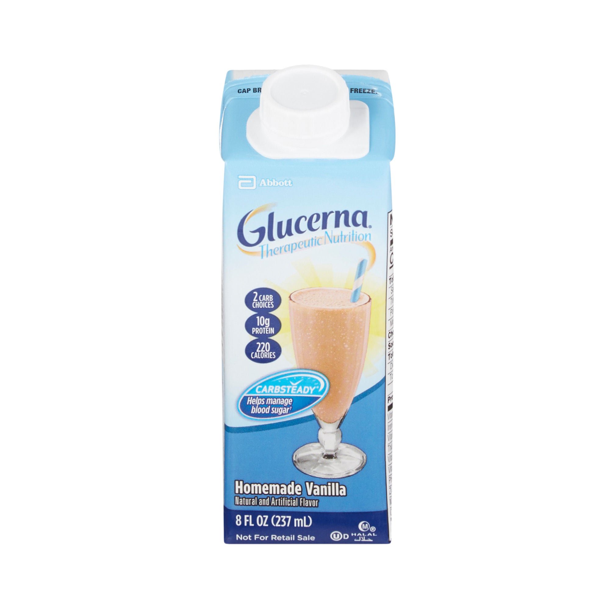 Glucerna® Vanilla Therapeutic Nutrition Shake, 8-ounce carton
