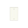 Surface Raceway Single Gang Screw-on Blank Faceplate Off White