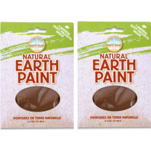 2-Pack Natural Earth Paint Powder, Brown, 3 oz