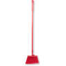 Carlisle, Sparta, 12in, Color Coded Duo-Sweep Flagged Angle Broom, Polyester Bristles, Red