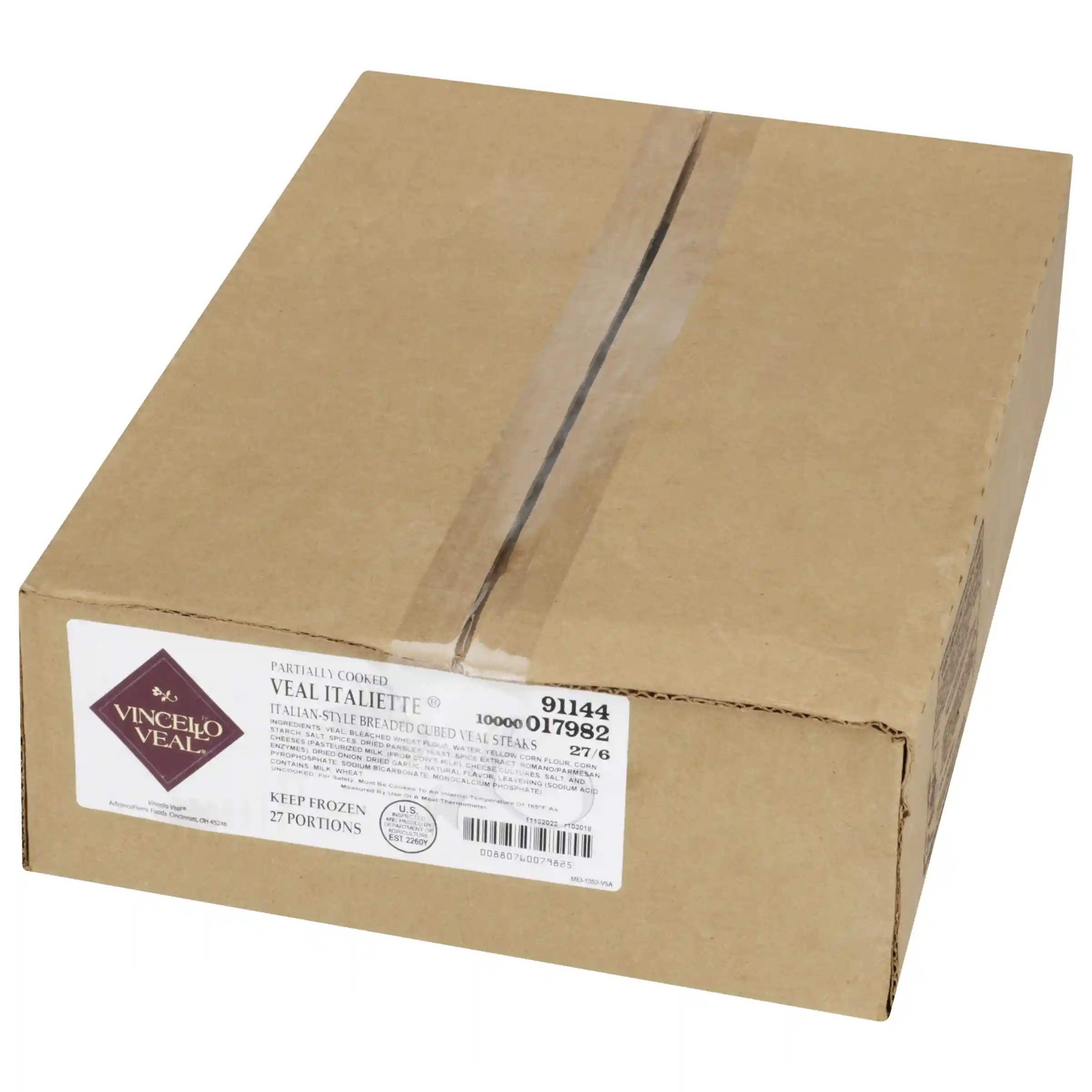 Vincello Veal® It's The Veal Thing® Gold Label Partially Cooked Breaded Italian Style Veal Steaks, 6 oz_image_5